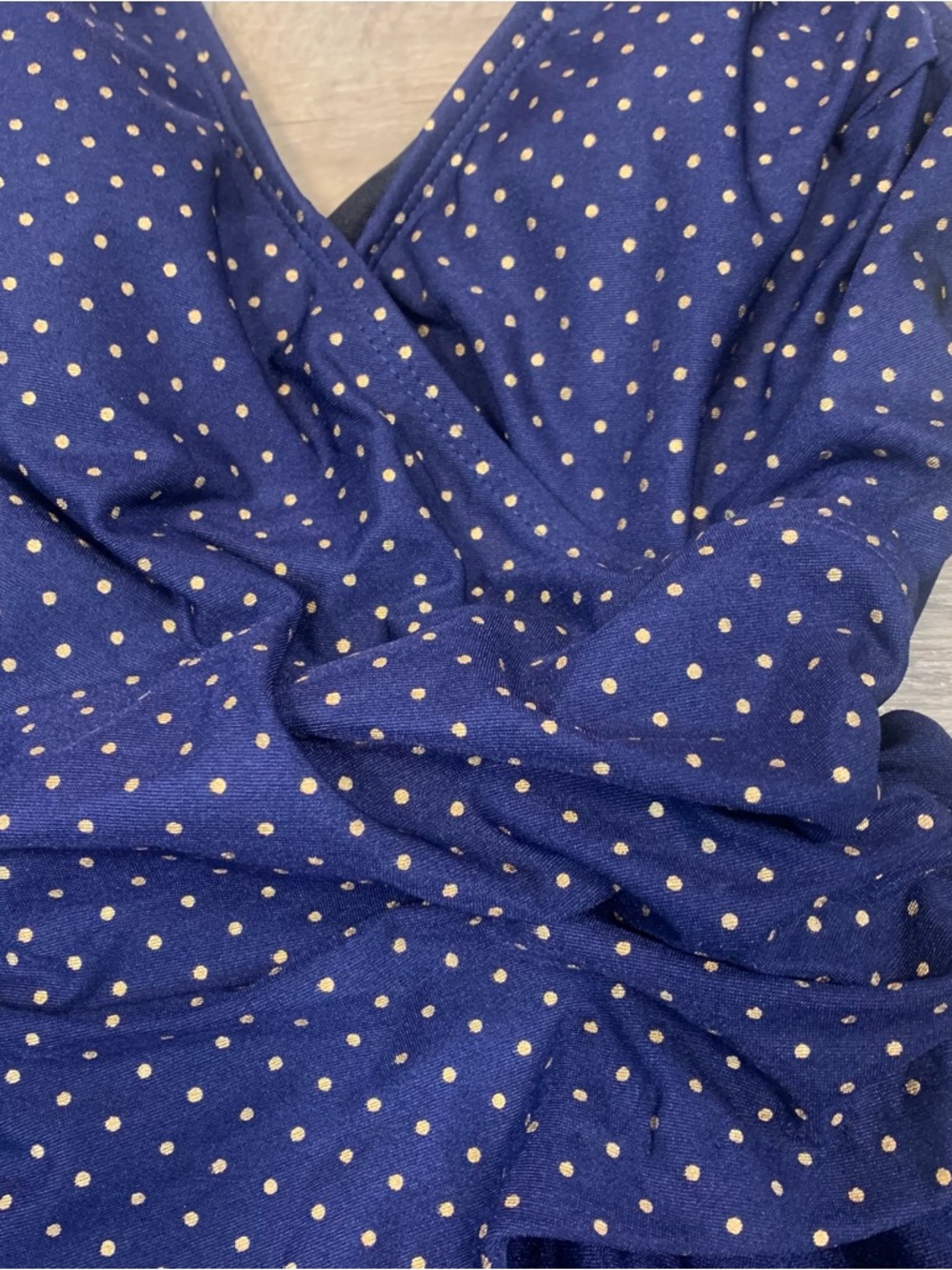 VTG Longitude One Piece Polka Dot Swimsuit - Picture 3 of 7